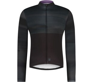 VERTEX Long Sleeves Jersey Printed, Black/ Gray Line 