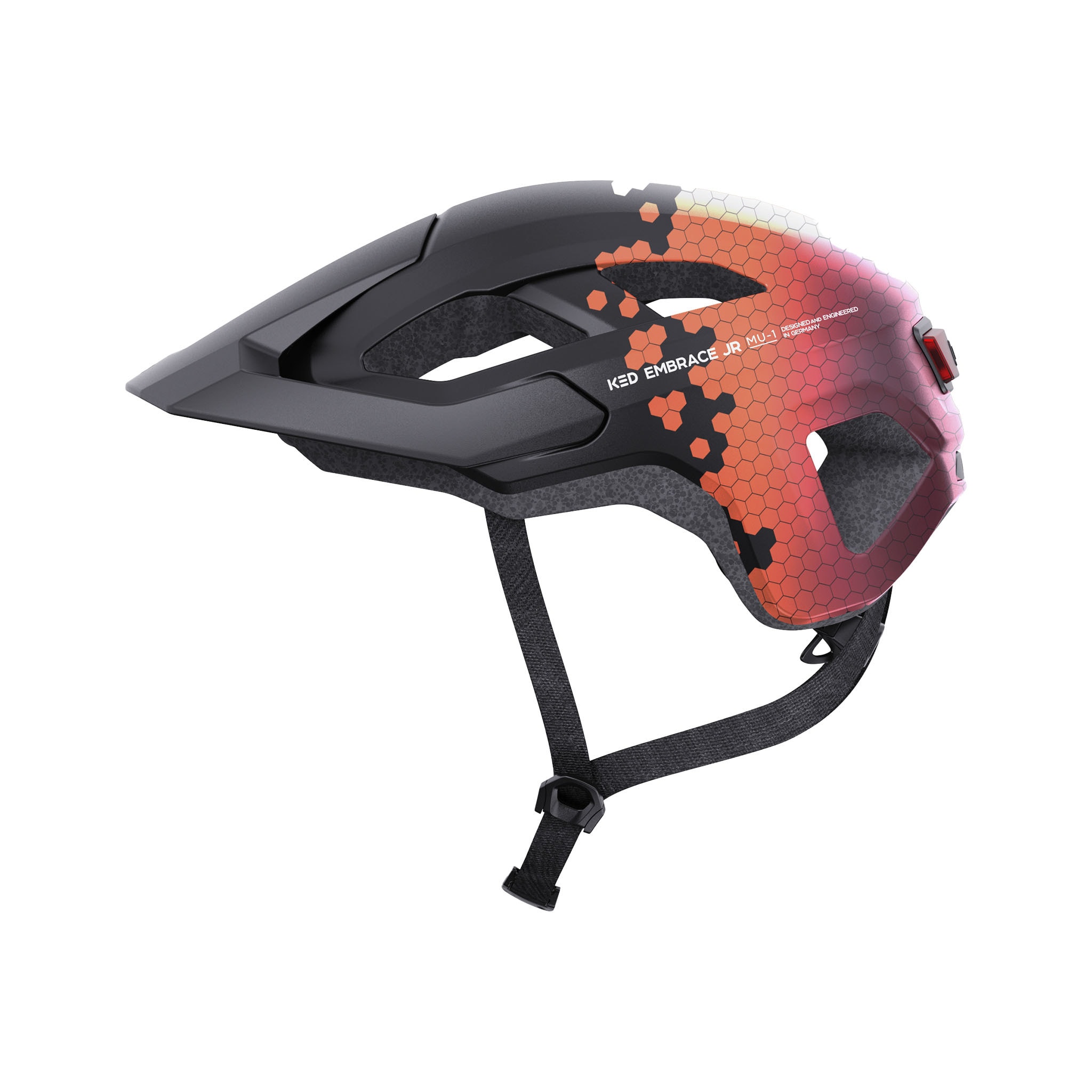 KED Kinder - Fahrradhelm Embrace Jr., schwarz/braun 