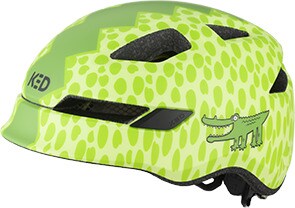 KED Kinder - Fahrradhelm POP II Lite, Krokodil 