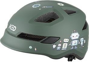 KED Kinder - Fahrradhelm POP II Lite, ROBOT 