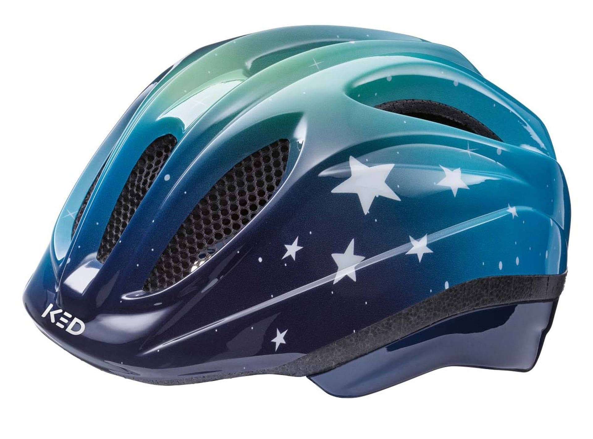 KED Kinderhelm  MEGGY II TREND,  stars blue green 