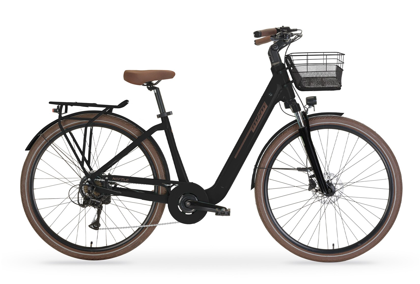 Elektro-Citybike NEFELE 26 Zoll, schwarz