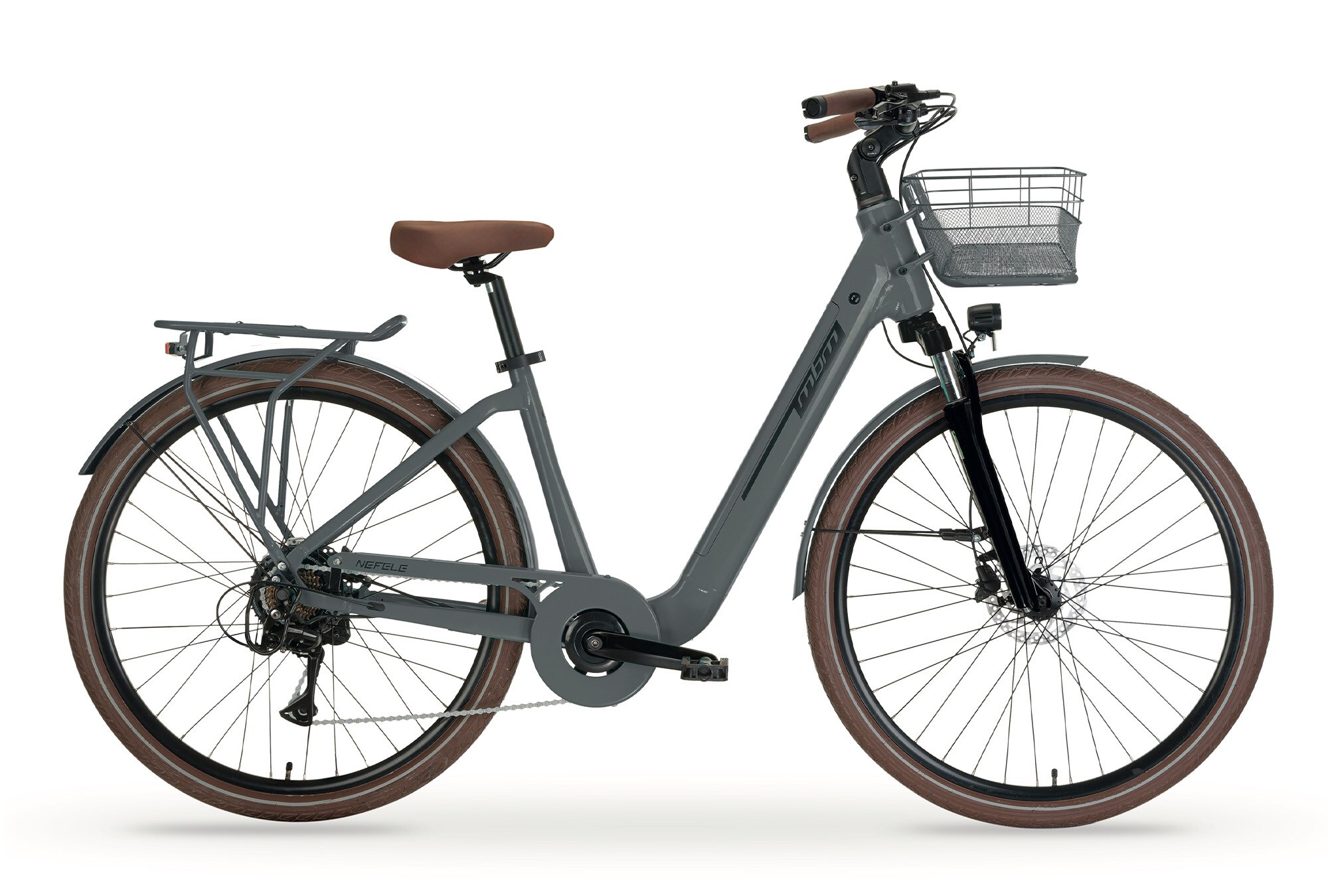 MBM Elektro-Citybike NEFELE 26 Zoll, grau 