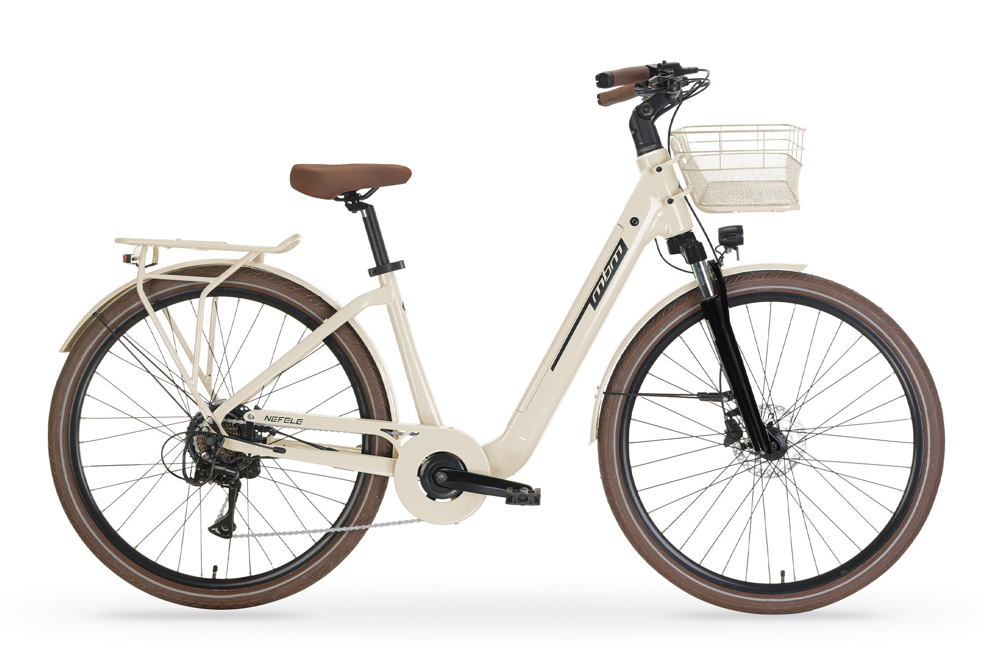 MBM Elektro-Citybike NEFELE 28 Zoll, creme 