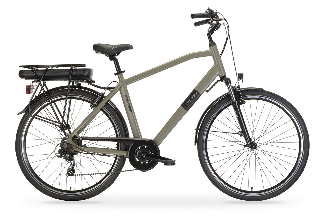 Elektro-Citybike RHEA  MAN 28 Zoll, oliv