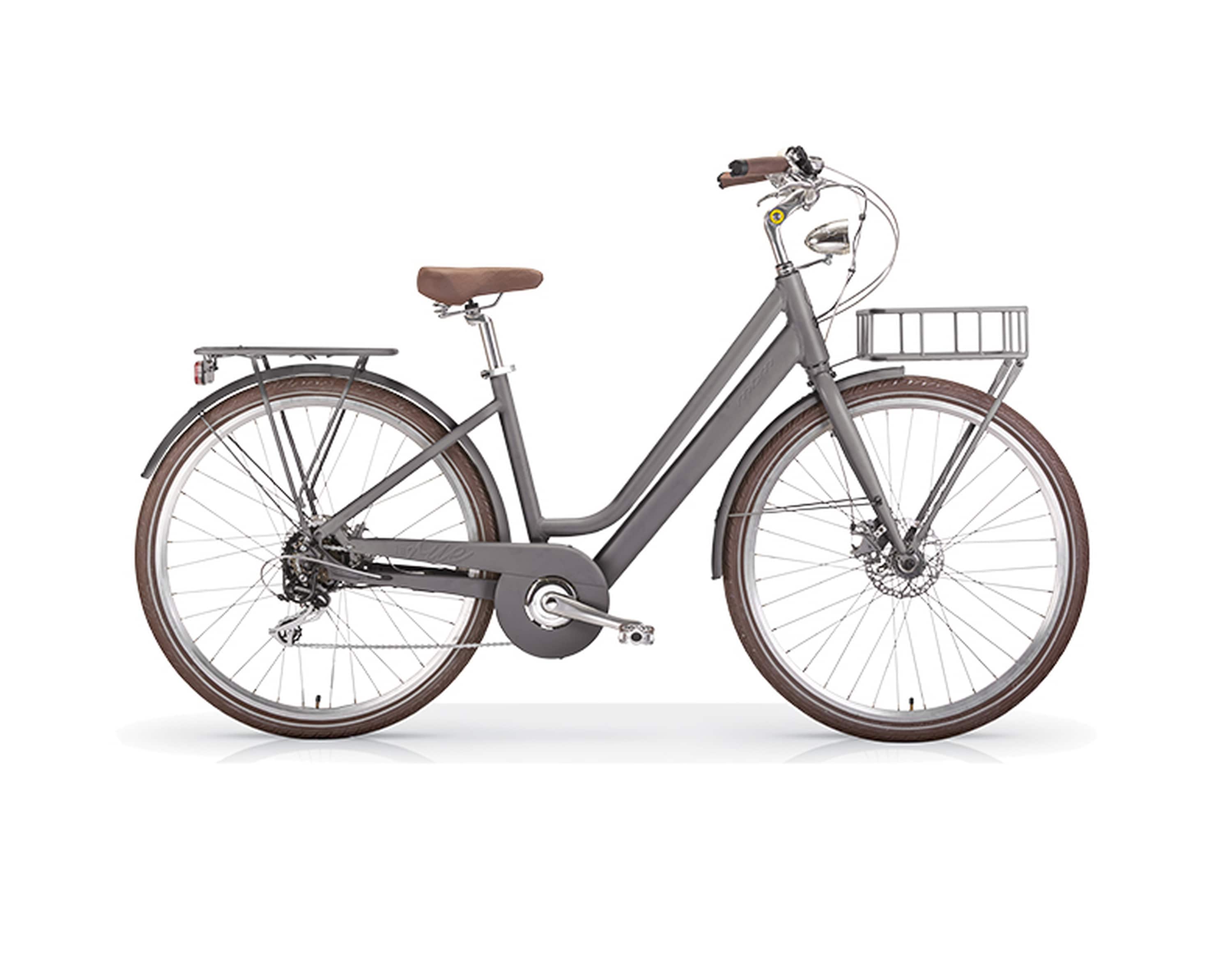 MBM Elektro-Citybike LA RUE 2.0, matt gray 