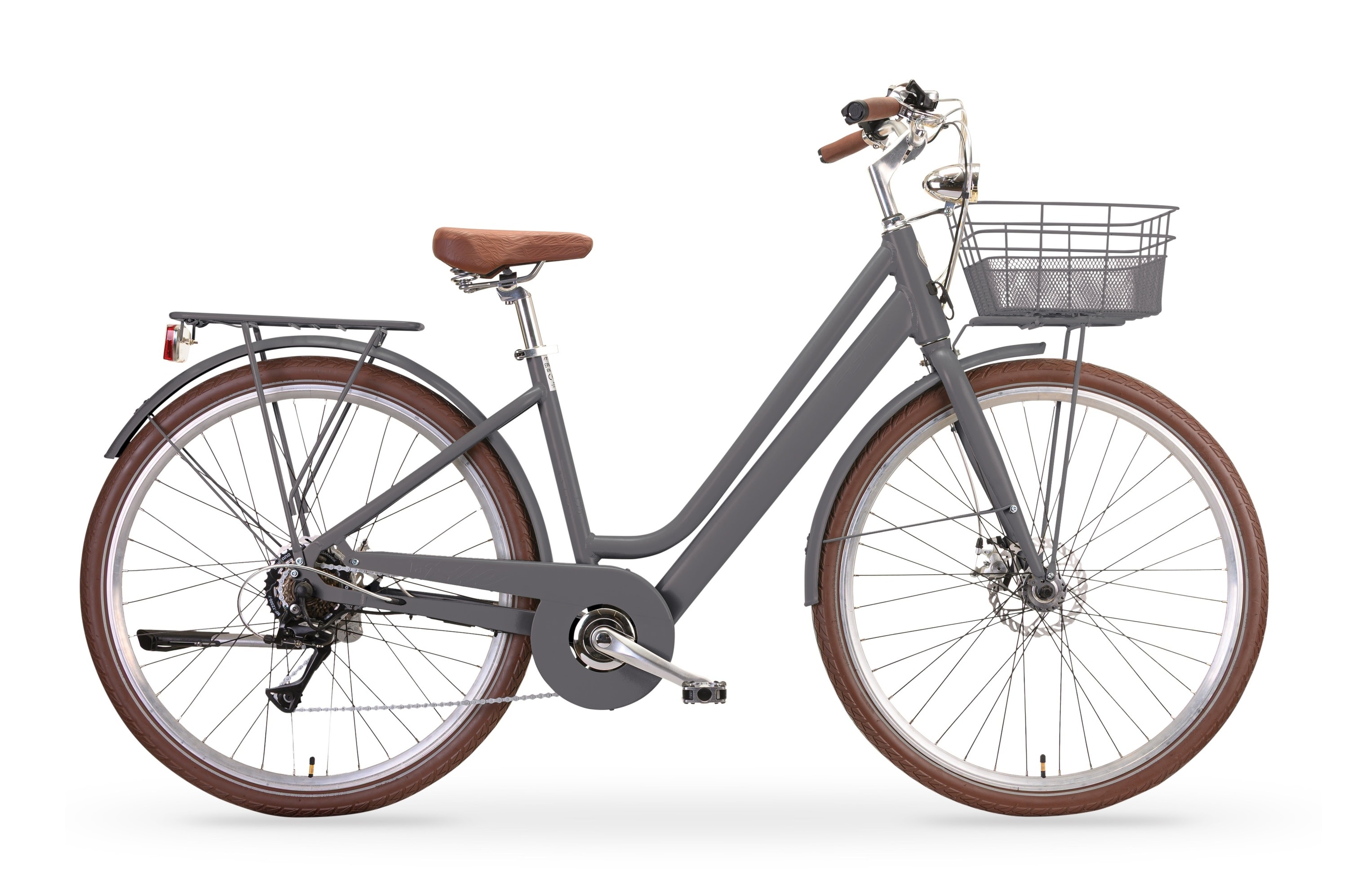 MBM Elektro-Citybike New LA RUE 2.0, grau 