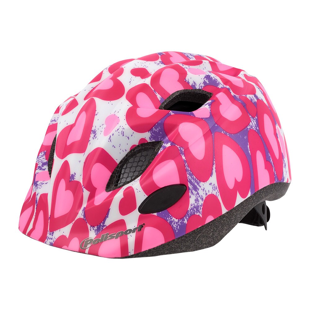 Polisport Kinder-Helm "Glitter Hearts" 