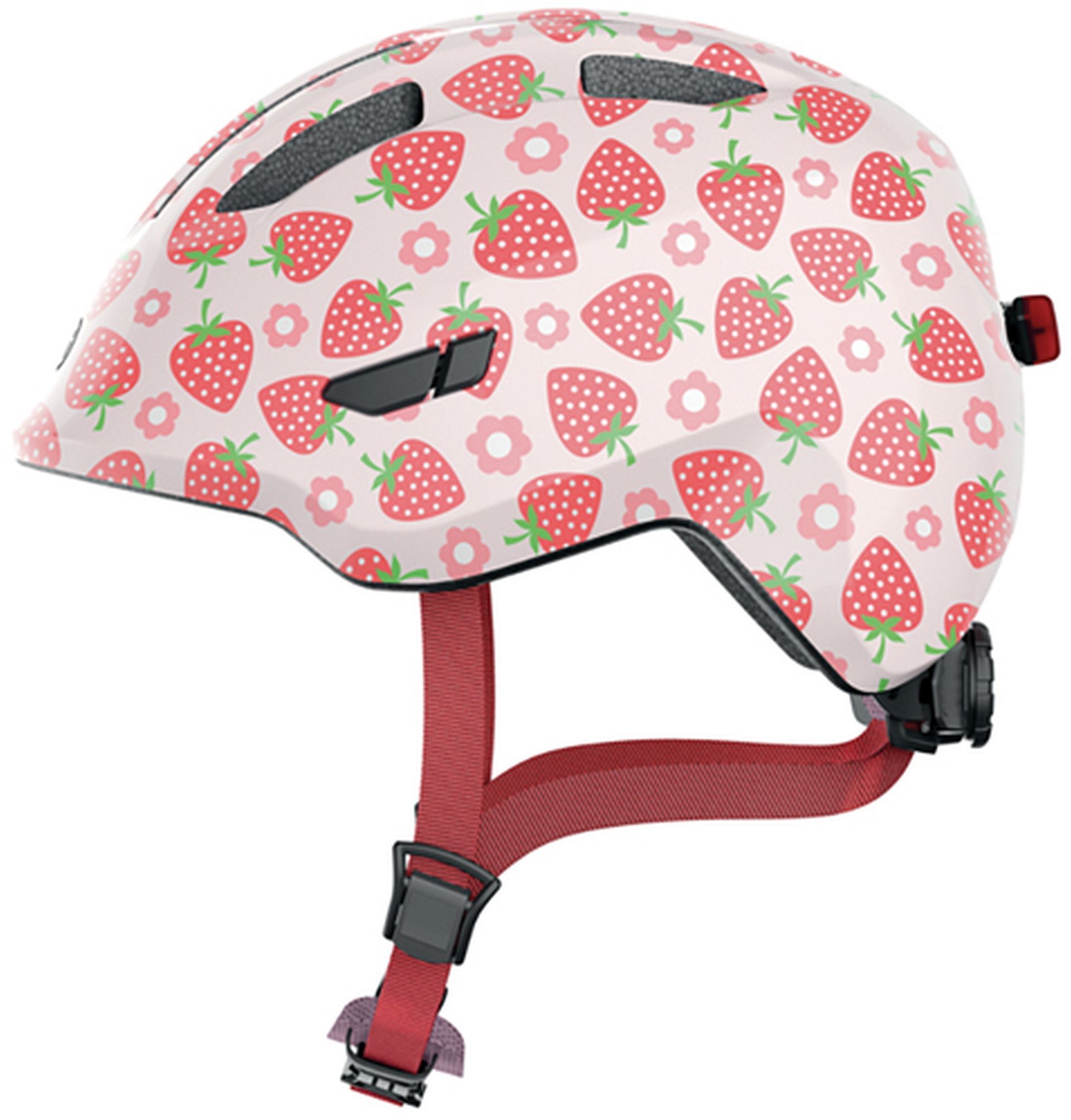 ABUS Kinder-Freizeithelm "Smiley 3.0  LED " rose strawberry 