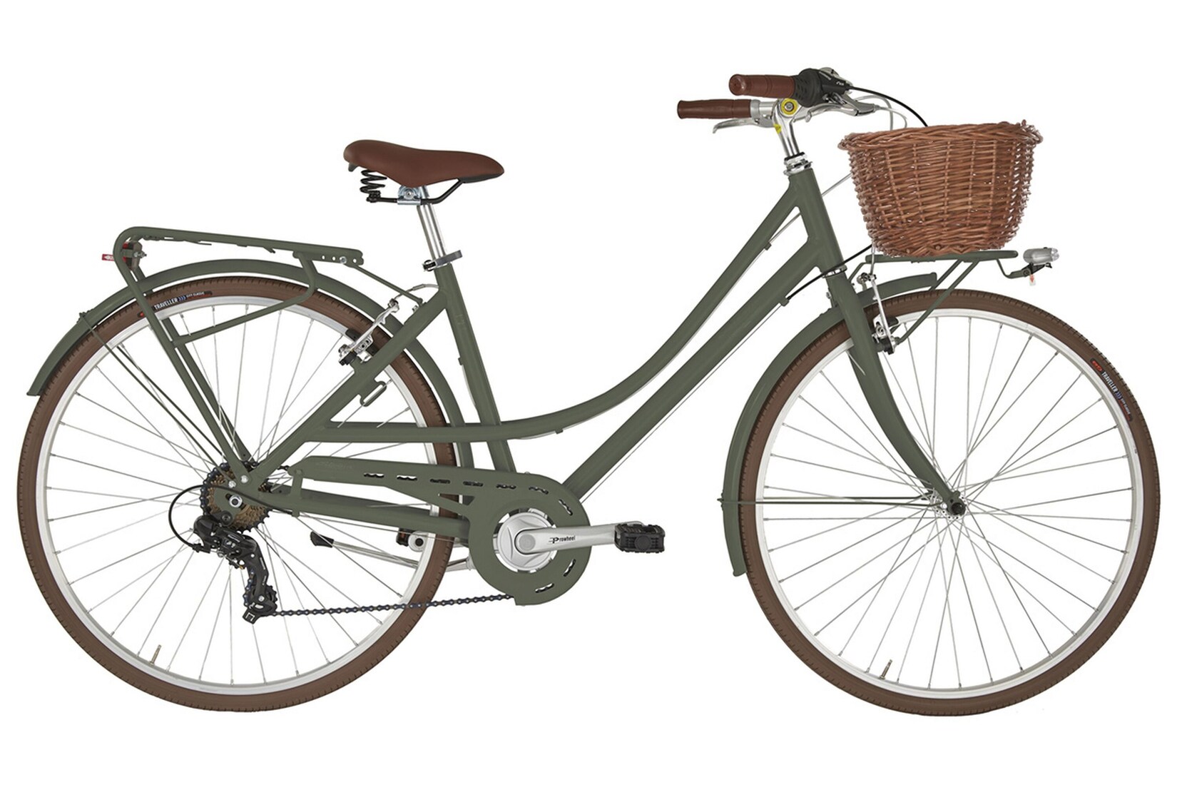Cityfahrrad 28 Zoll FREETIME Lady, oliv