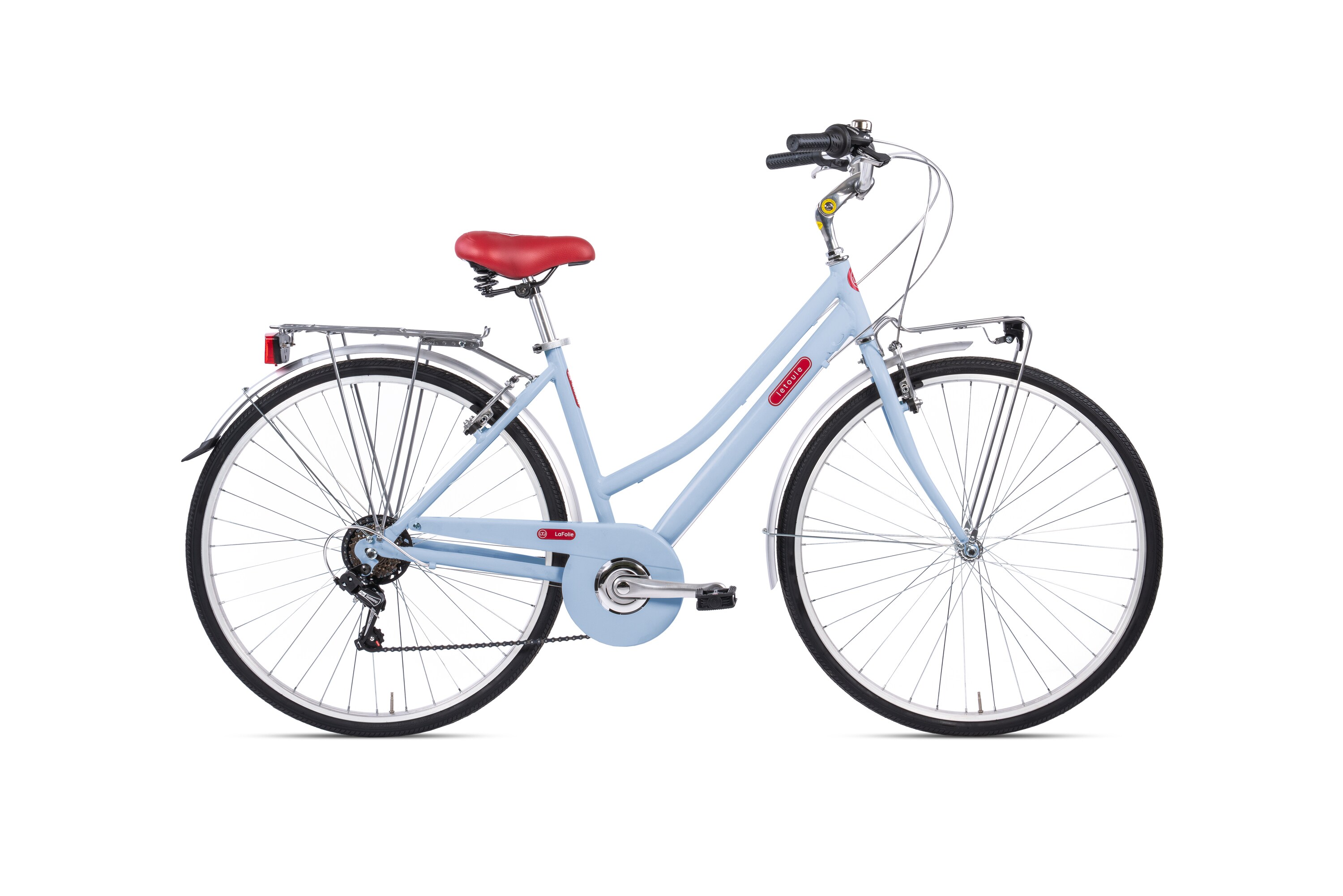Via Veneto Cityfahrrad 28 Zoll LETOULE "LaFolie" Lady,  Cielo 