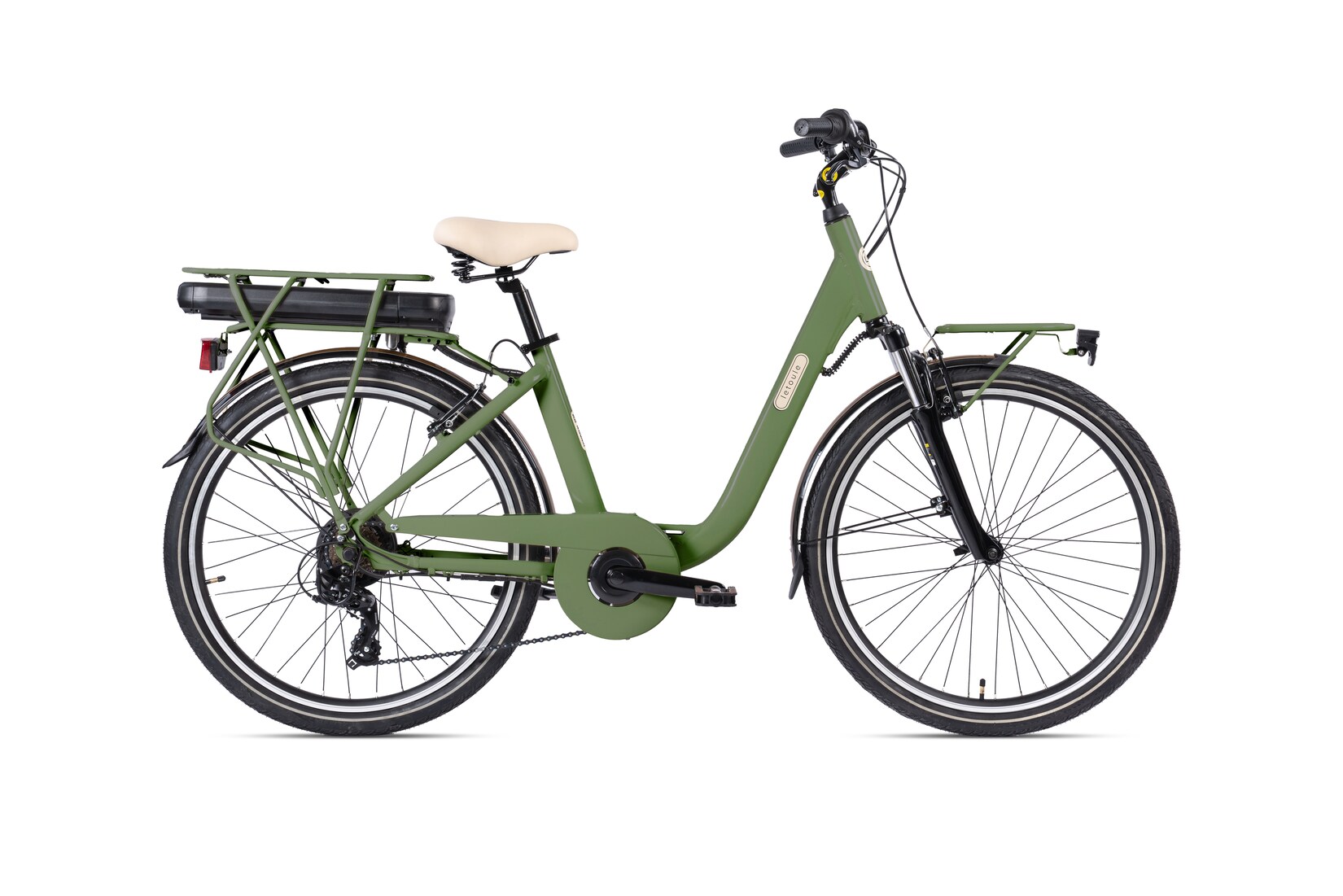 Elektro-Citybike 26 Zoll LETOULE "LaFolie" , Verde Palma