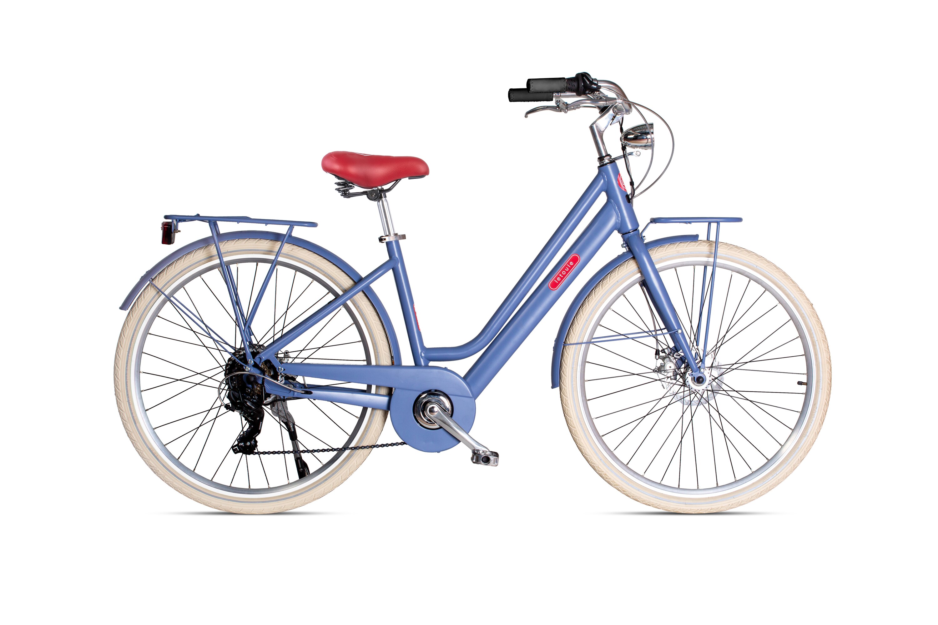 Elektro-Citybike 28 Zoll LETOULE "Mod&eacute; Hybrid"  Lady, Blu 