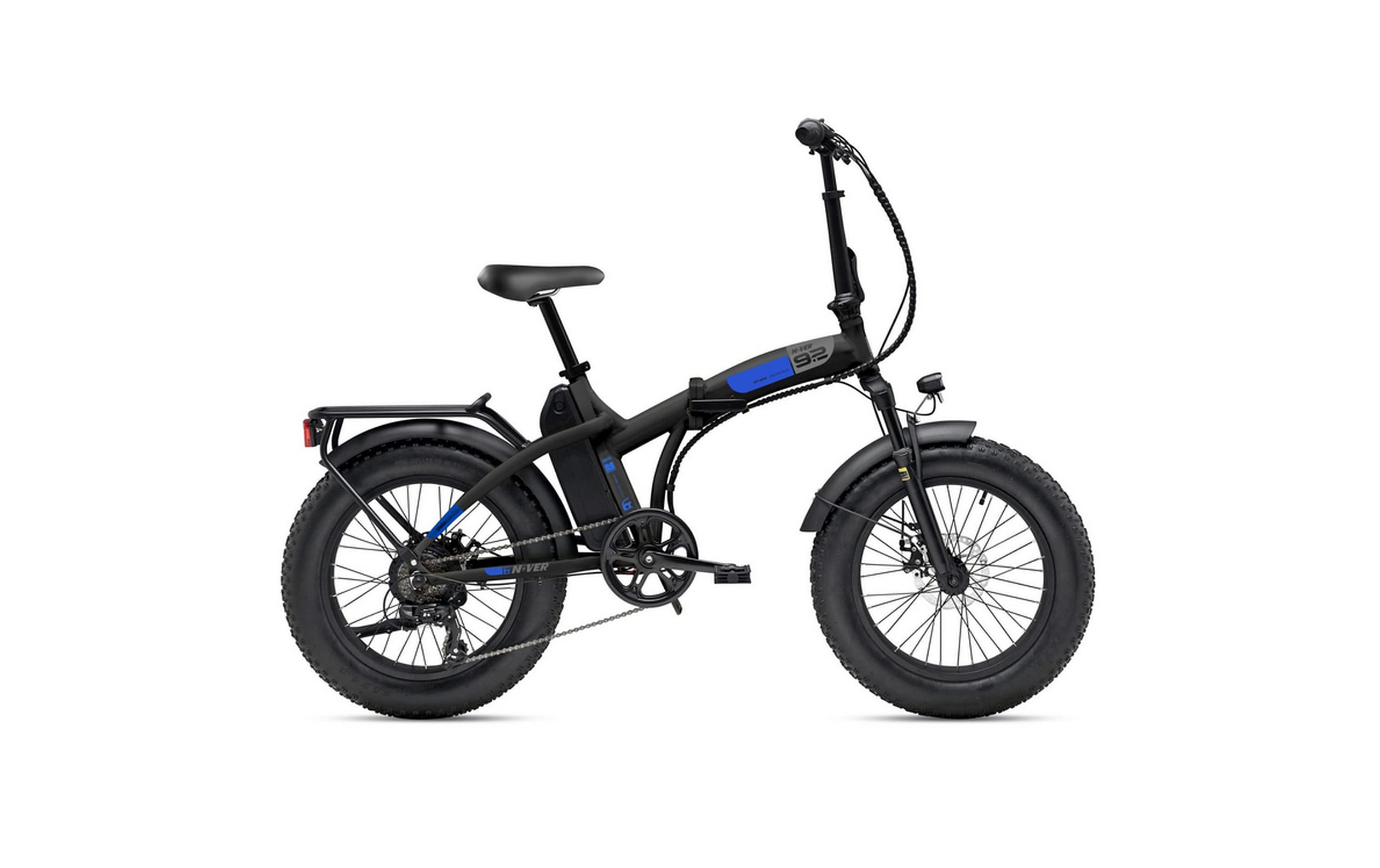 MBM Elektro-Kompaktfahrrad / Faltrad N-VER FOLDING 9.2.  20 Zoll, black-blue 