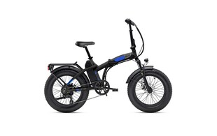 MBM Elektro-Kompaktfahrrad / Faltrad N-VER FOLDING 9.2.  20 Zoll, black-blue 