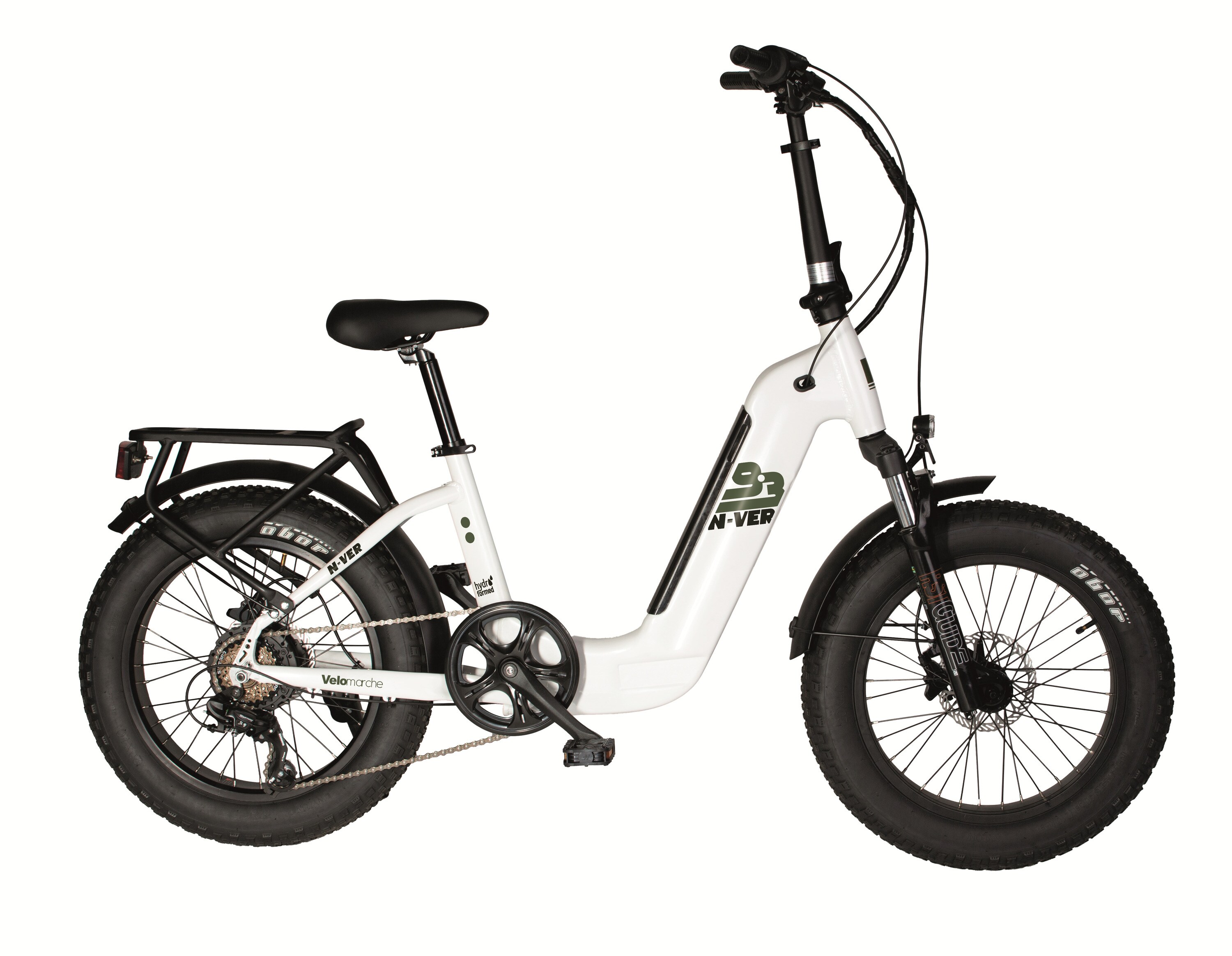 MBM Elektro-Kompaktfahrrad  FAT BIKE N-VER F9.3 20 Zoll white 