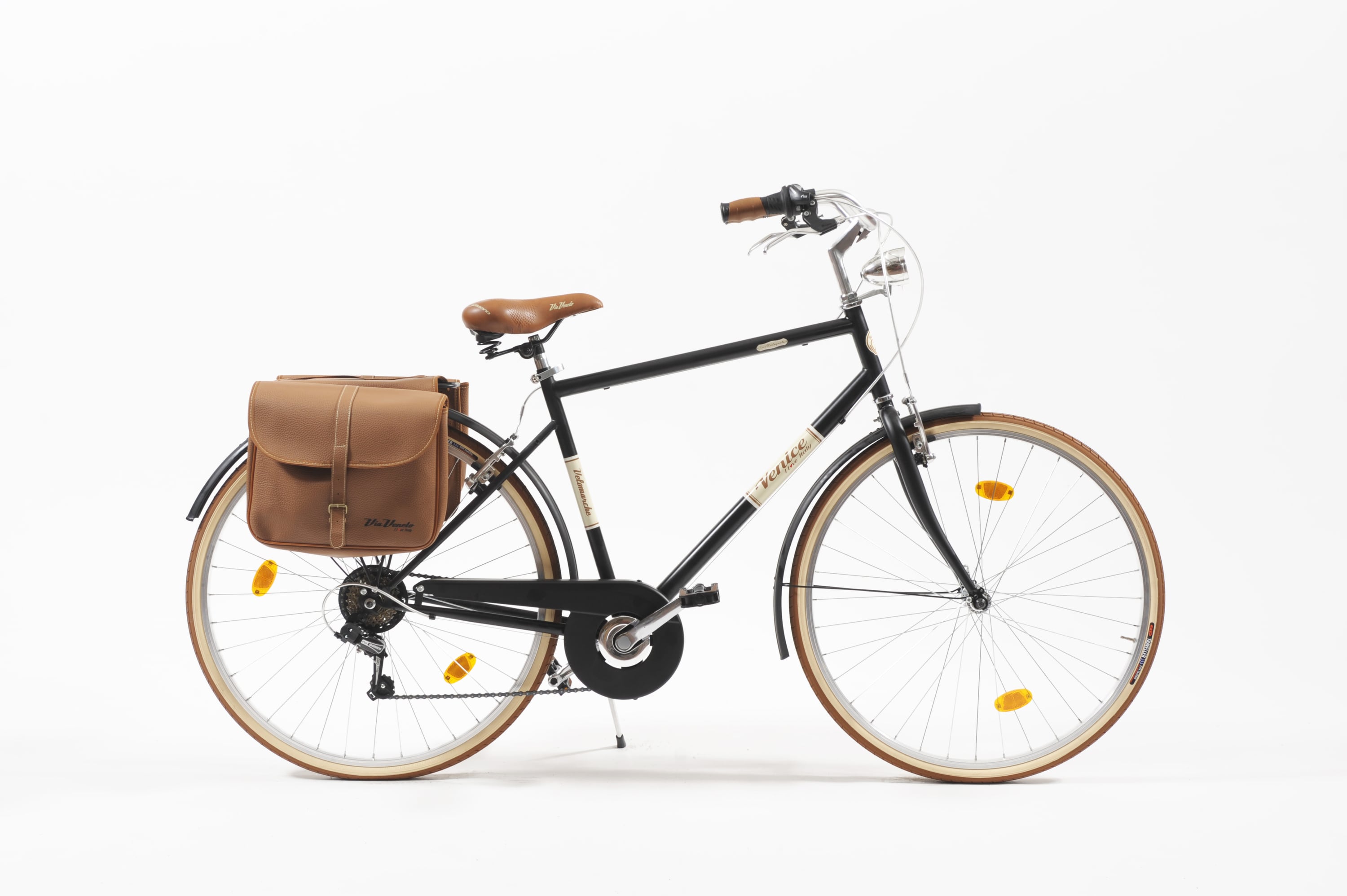 Via Veneto Cityfahrrad MALAGUETA 28 Zoll Man, NERO 