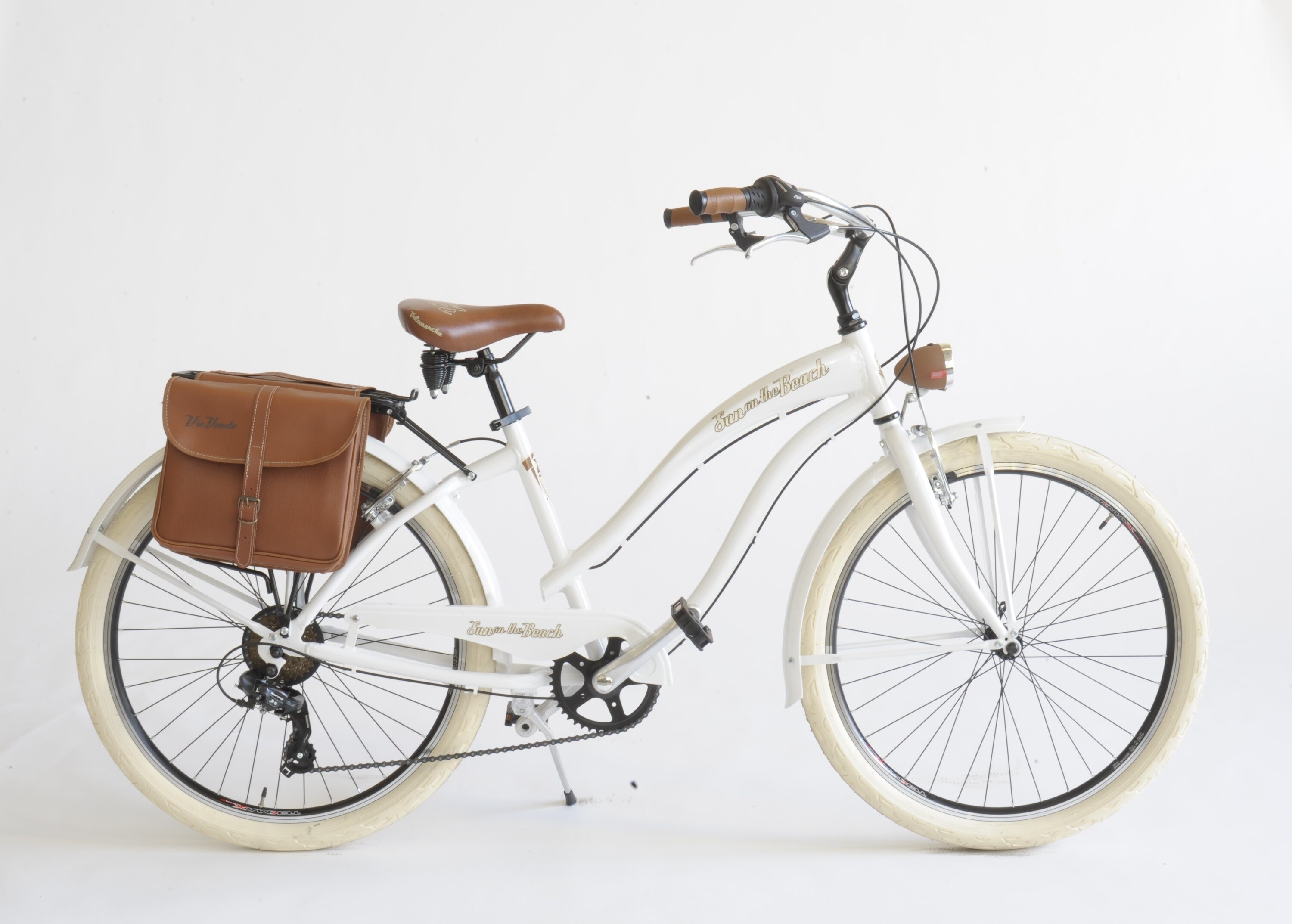 Via Veneto Cruiser 26 Zoll SUN ON THE BEACH Lady wei&szlig; 