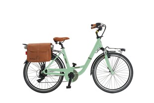 MBM Elektro-Citybike MONOTUBO CLASSIC Lady 26 Zoll, VERDE GIULIETTA 