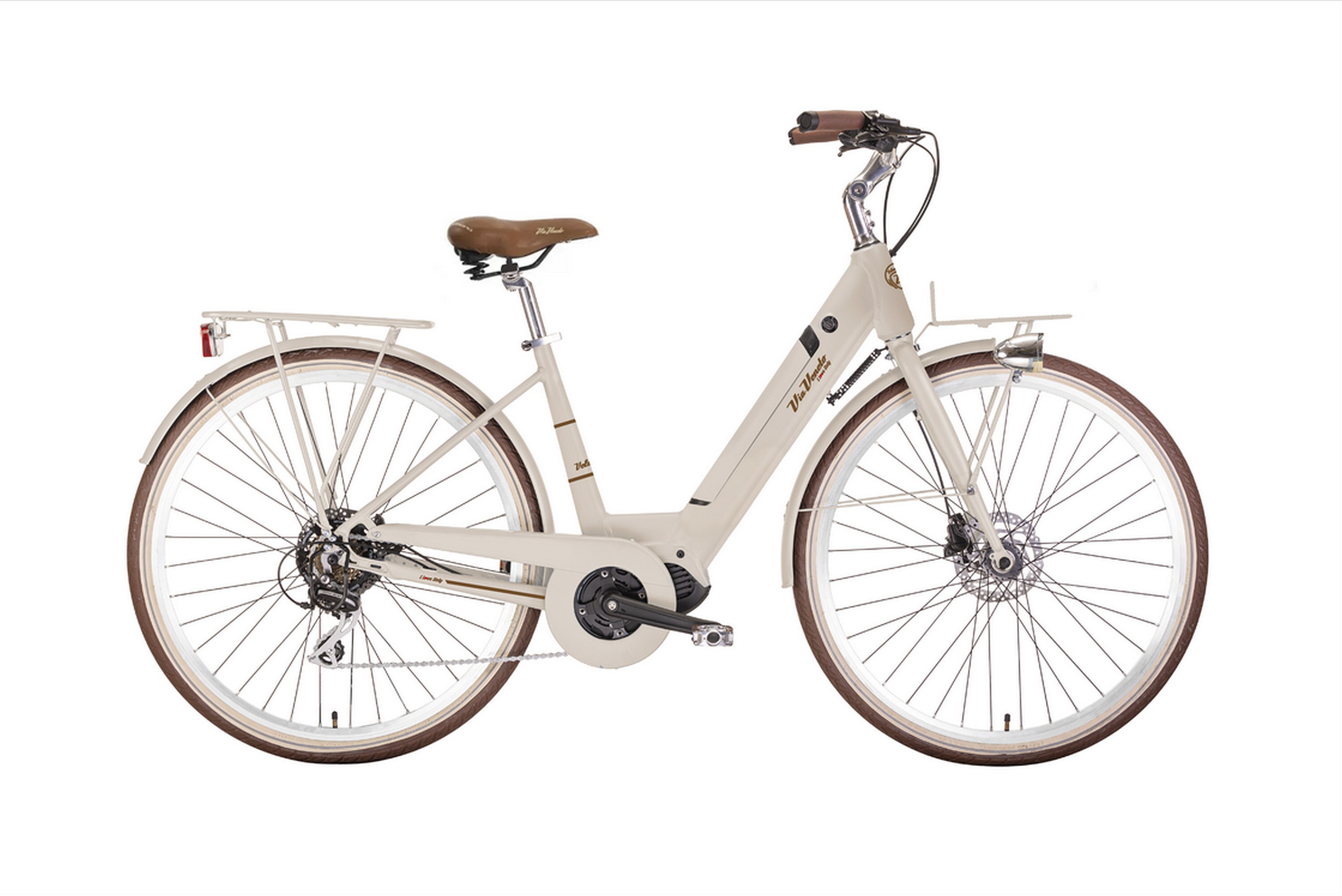 MBM Elektro-Citybike E-LITE LADY 28 Zoll, creme 