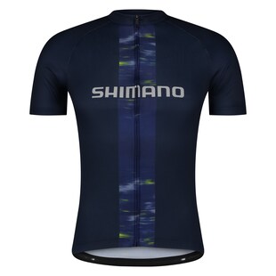 Fahrrad-Kurzarmtrikot LOGO, navy 