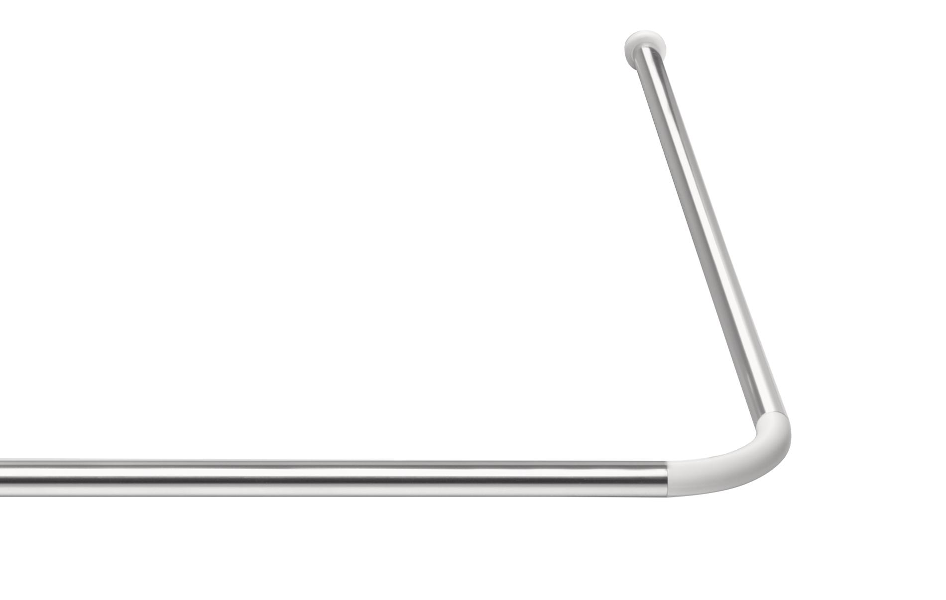 Universal-Winkelstange Graz &Oslash; 20 mm chrom gl&auml;nzend 170x90 cm 