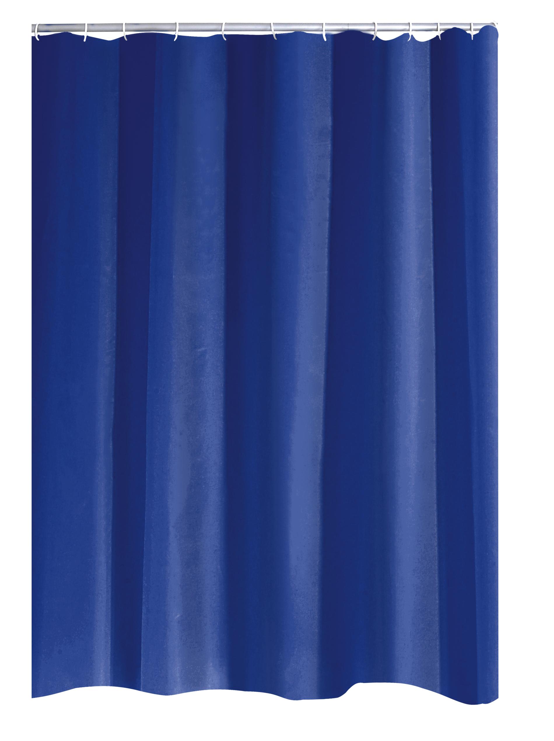 Duschvorhang Folie Standard ultramarinblau 120x200 cm 
