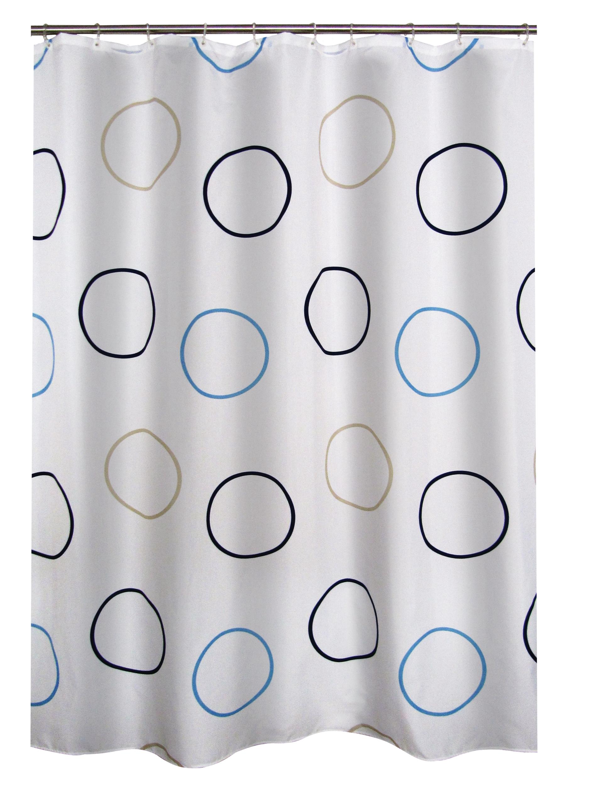 Duschvorhang Textil Ring multicolor 180x200 cm 