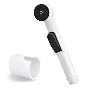 Brausekopf Santa Cruz mit Wandhalterung und Start-Stop weiß 