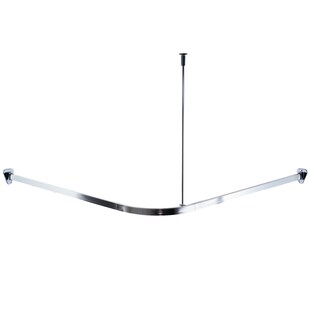 Universal-Vorhangschiene Bruck chrom glänzend 90x90x90 cm 