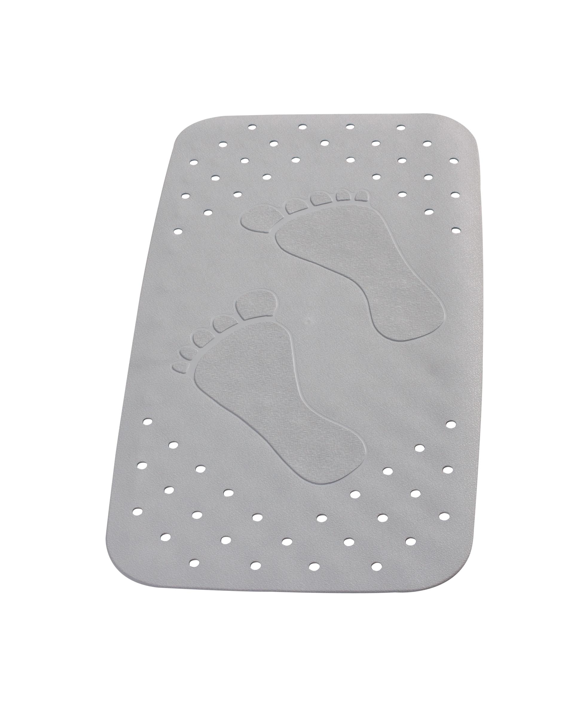 Wanneneinlage Plattfu&szlig; grau 38x72 cm 