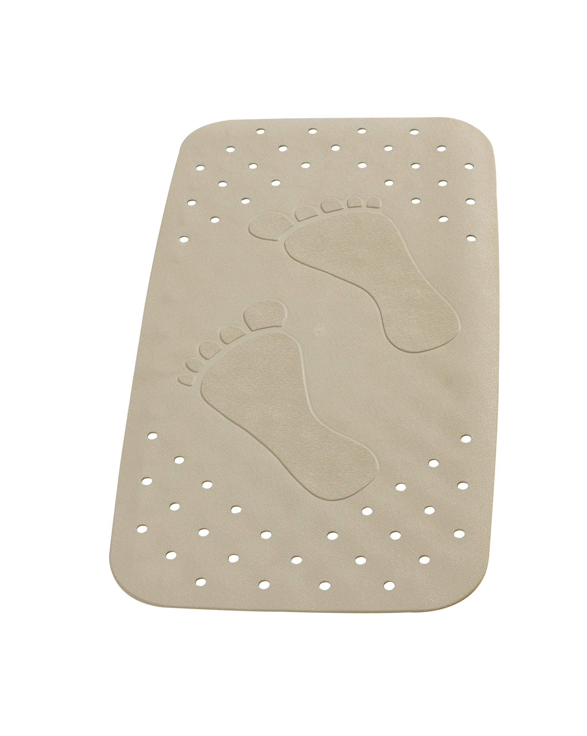 Wanneneinlage Plattfu&szlig; beige 38x72 cm 