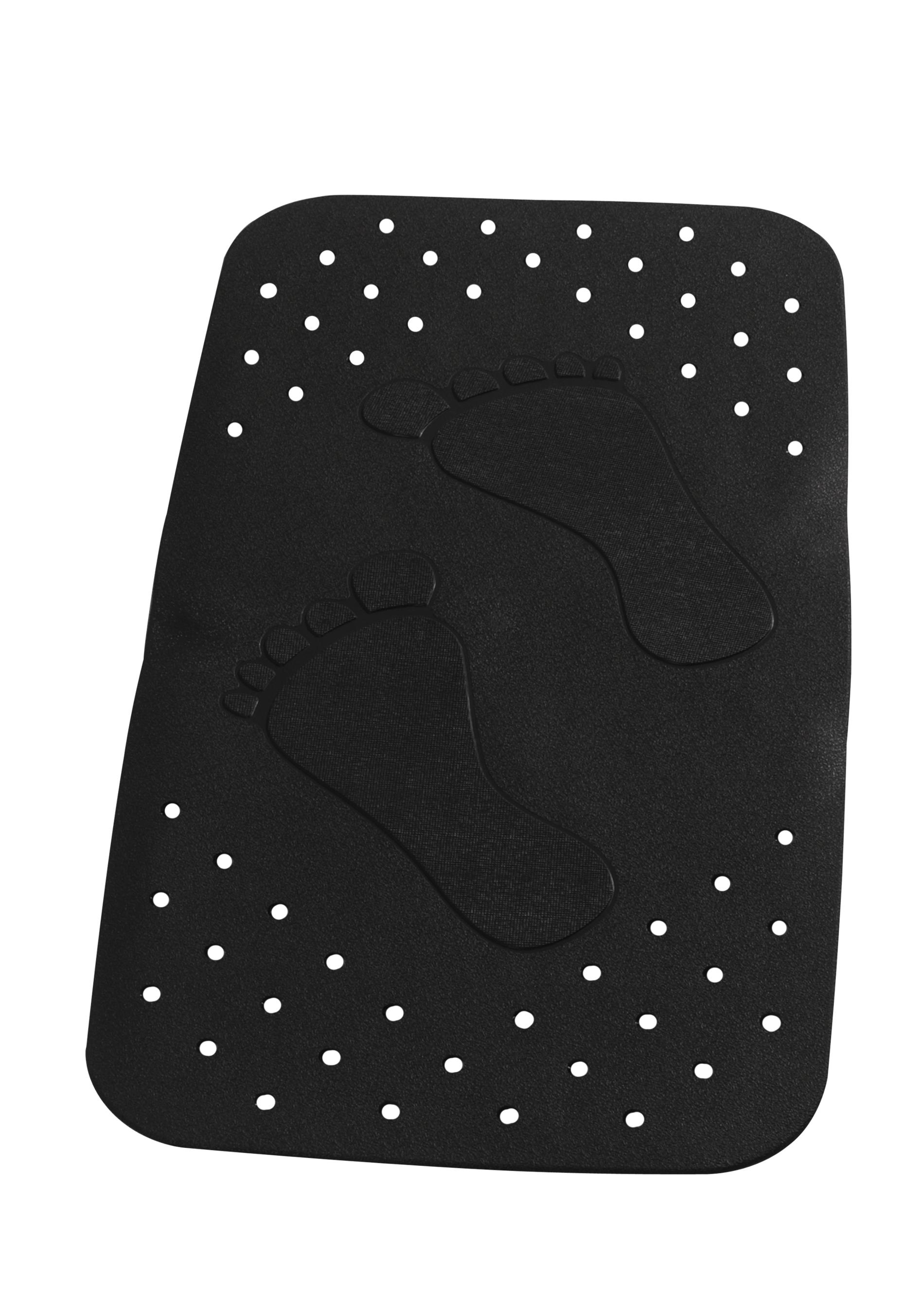 Wanneneinlage Plattfu&szlig; schwarz 38x72 cm 