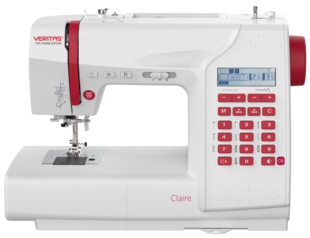 VERITAS Claire Nähmaschinen "125 Years Edition" 197 Stichprogramme mit Alphabet und Zahlen 