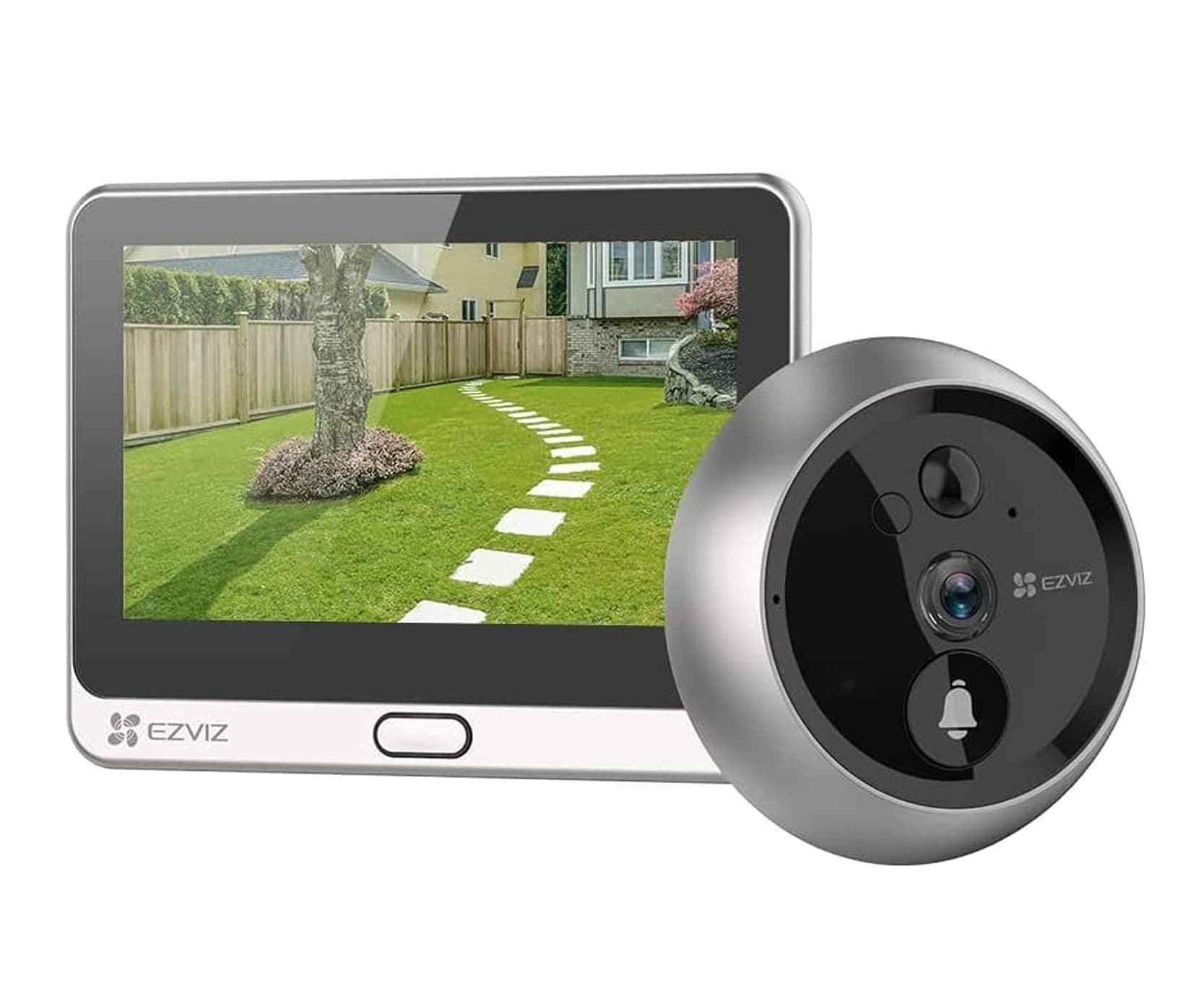 EZVIZ DP2C T&uuml;rspionkamera, WLAN, Akku, App 155 Grad Winkel 