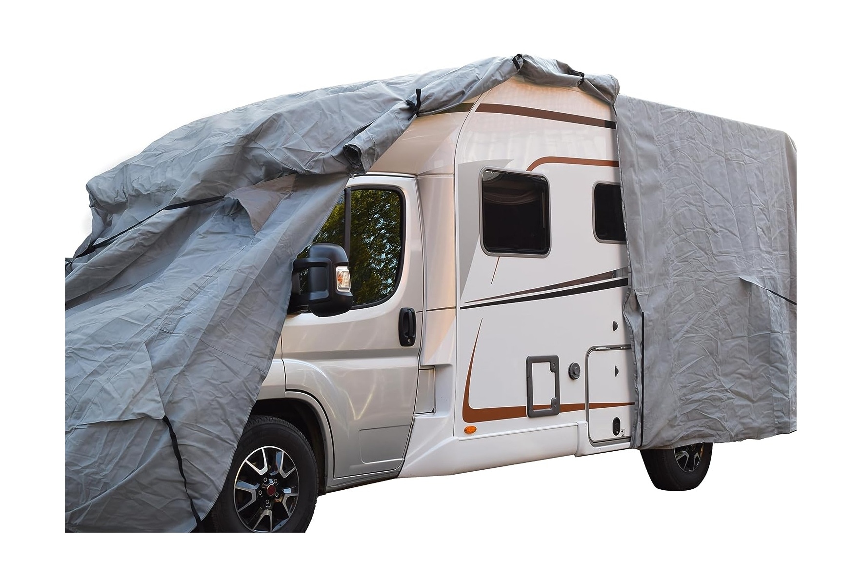 GreenYard&reg; Wohnmobil Schutzh&uuml;lle mit Reflektoren Gr&ouml;&szlig;e XL | 870 x 235 x 275 cm 