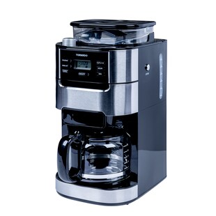 Tornado TCM1025A-GS - Filterkaffeemaschine mit integriertem Mahlwerk, 200 g Bohnenkapazität und 1,5-Liter-Wassertank für bis zu 12 Tassen aromatischen Kaffee 