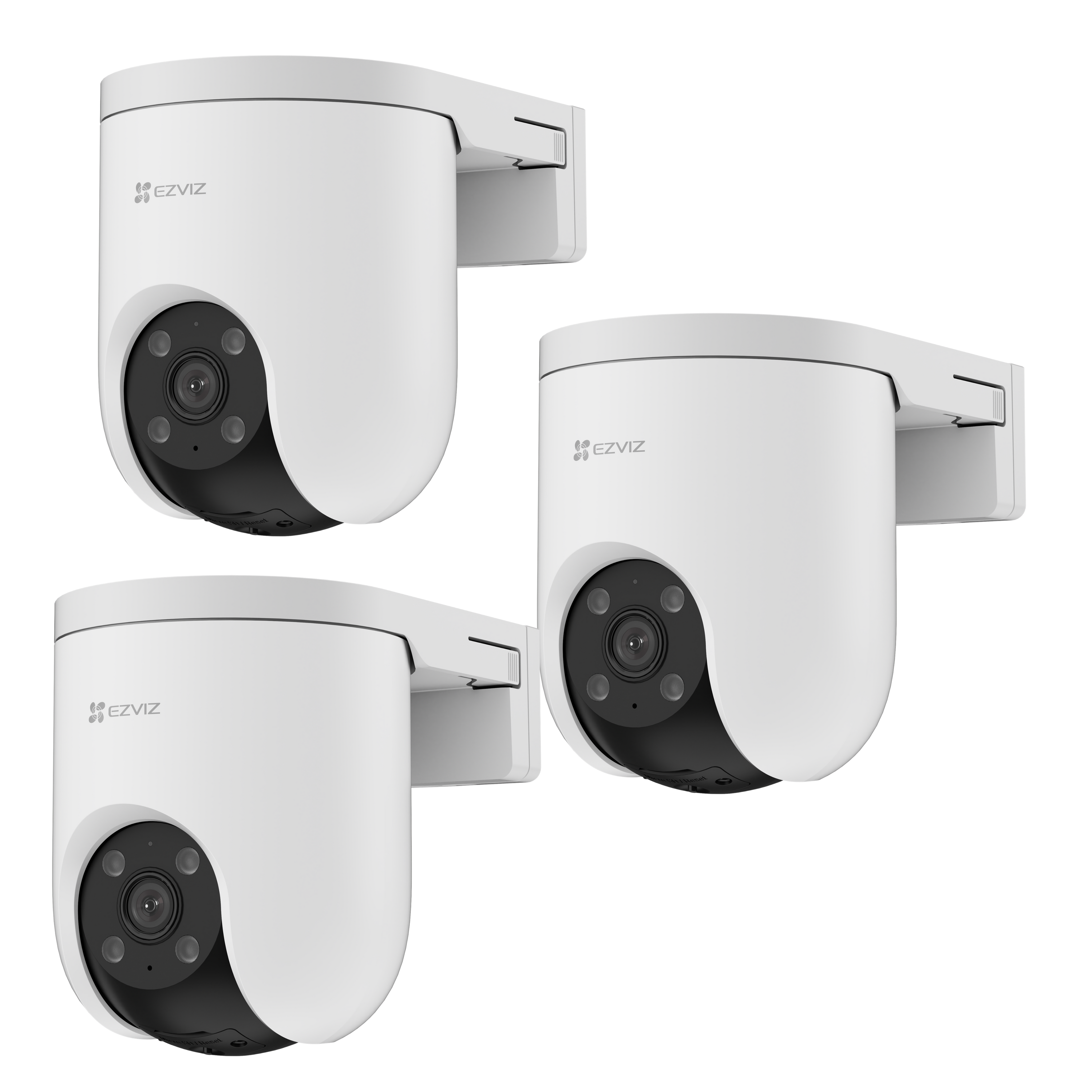 EZVIZ H8C PoE 3MP 2K Outdoor 3er-Set 
