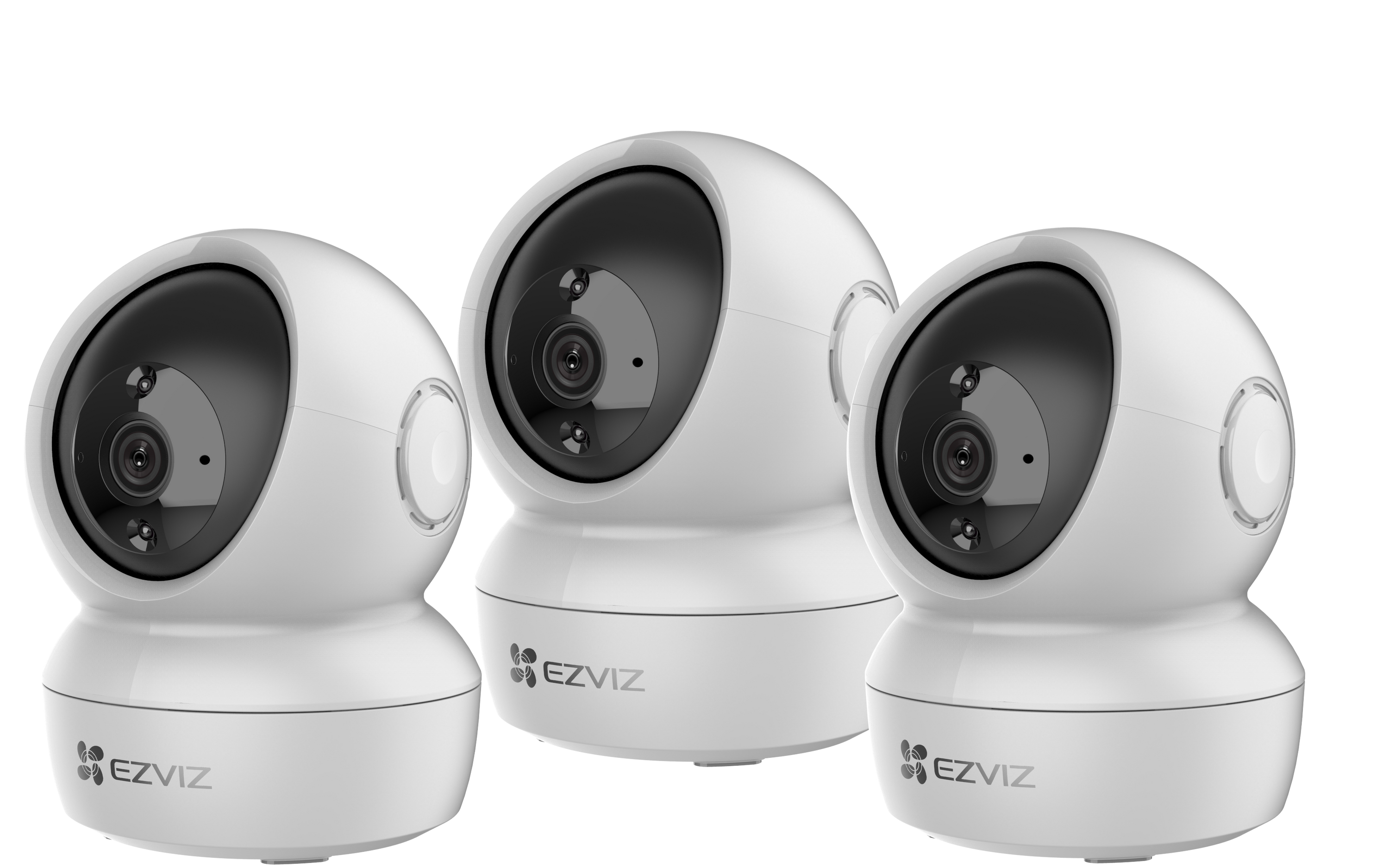 EZVIZ H6C 2MP Indoor PT Kamera, 3er-Set 