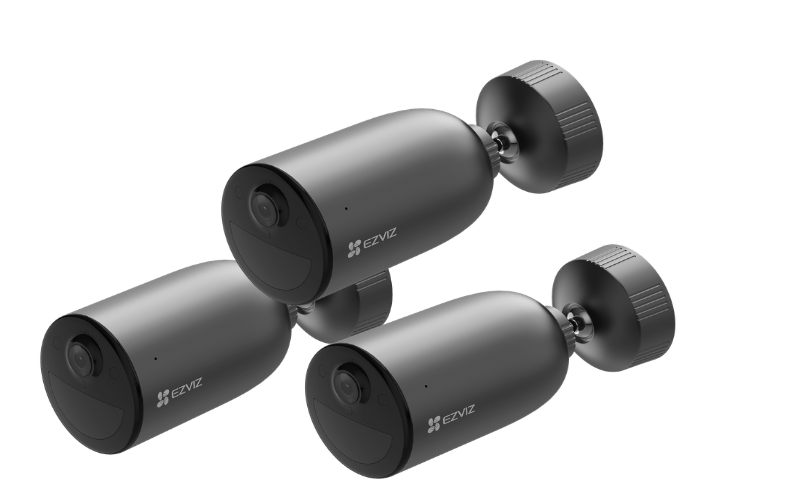 EZVIZ EB3 2K - kabellose Smart-Home-Kamera mit Akkubetrieb, 3er-Set 