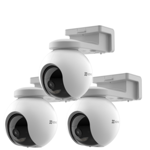 EZVIZ HB8 Outdoor Kamera mit Solar - Kit, 3er-Set 