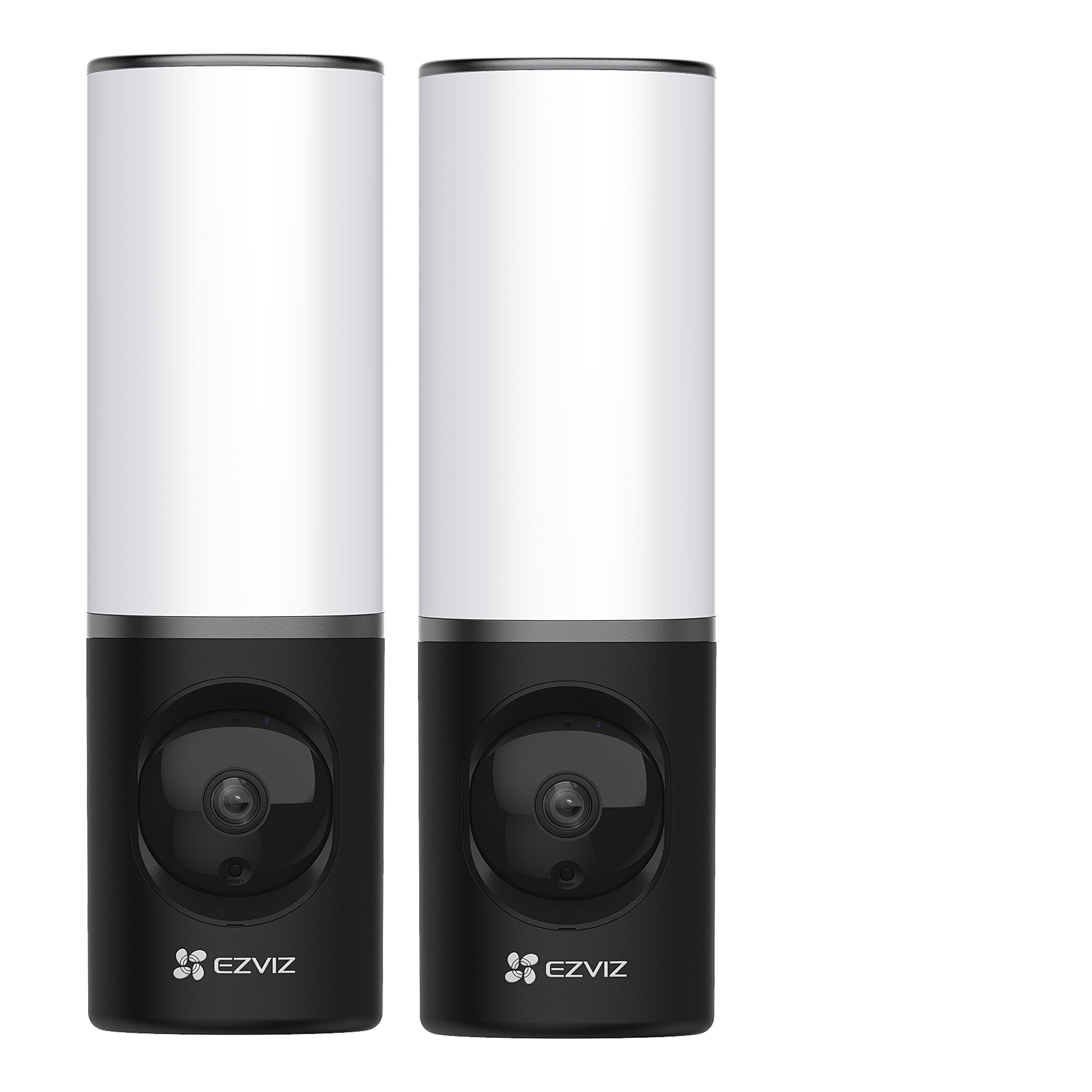 EZVIZ LC3 Smart Outdoor Security Light, Au&szlig;en Wandlampe mit &Uuml;berwachungskamera, 2er-Set 