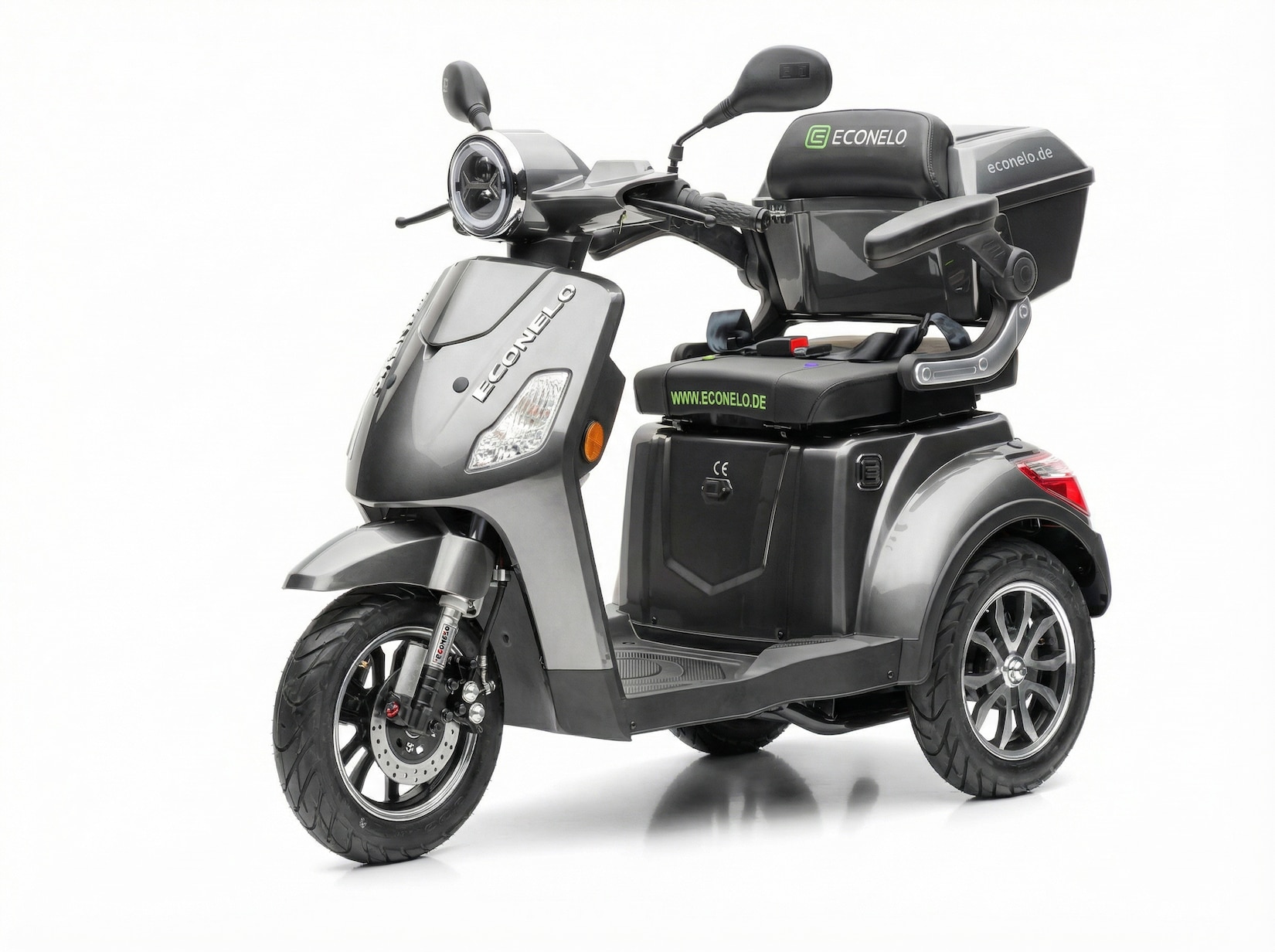 Seniorenmobil P1000, Lithium-Akku, 25 km/h, 1000 Watt, Grau