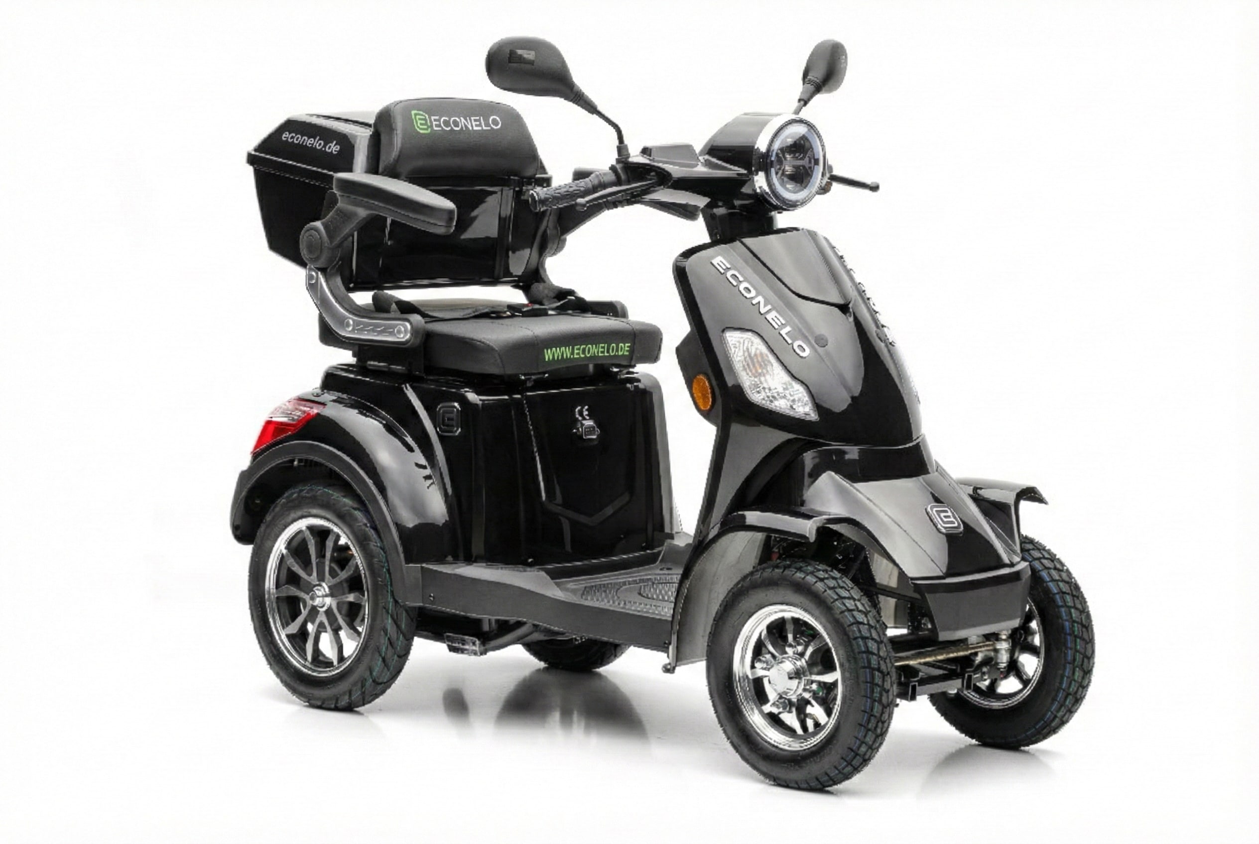 Seniorenmobil P4000, Blei-Akku, 25 km/h, 1000 Watt, Schwarz 