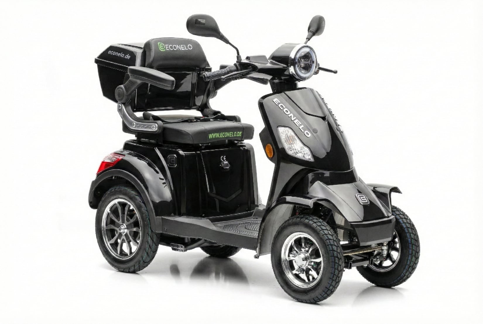 Seniorenmobil P4000, Lithium-Akku, 25 km/h, 1000 Watt, Schwarz