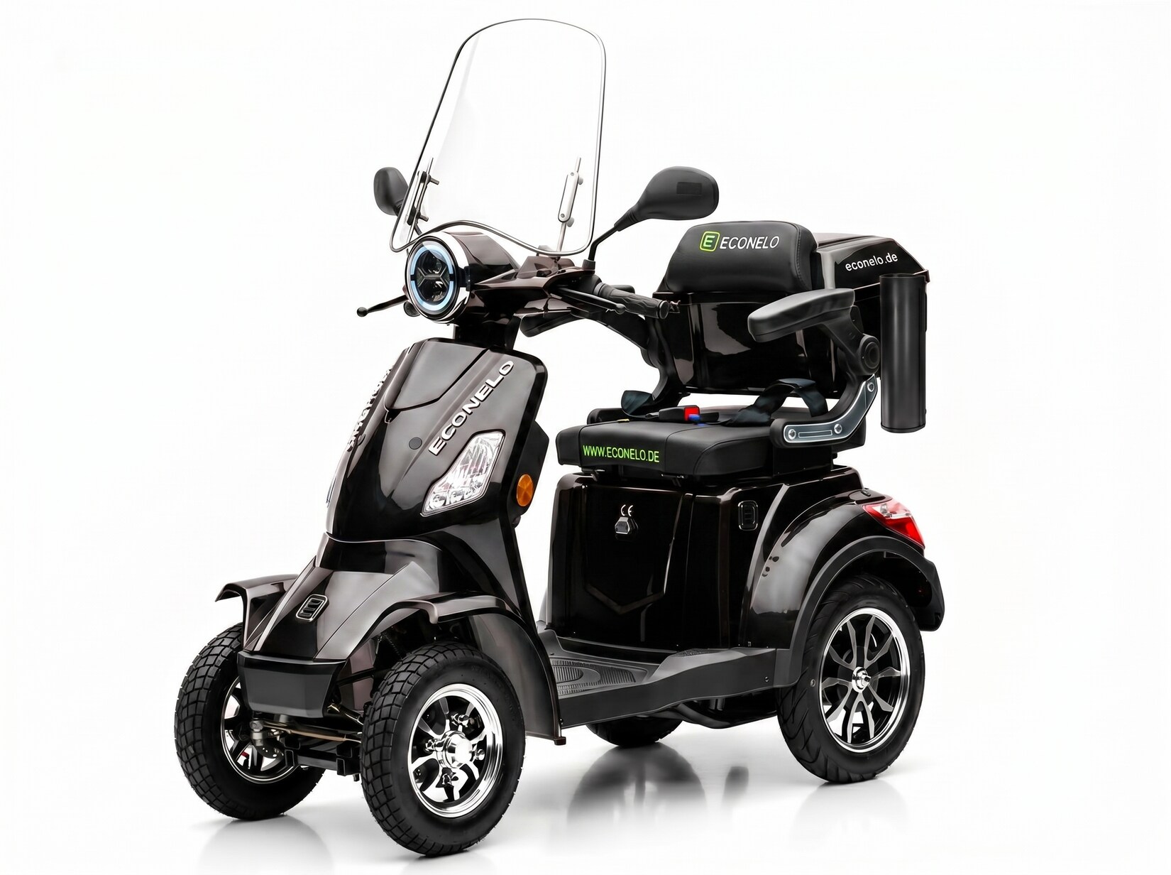 E-Seniorenmobil Venezia, Lithium-Akku, 4-Rad, 1000 Watt, Schwarz