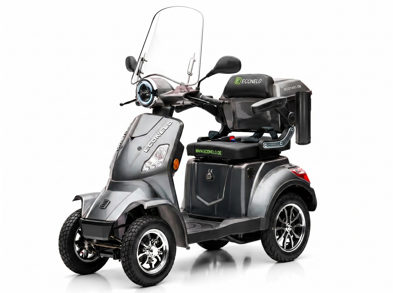 E-Seniorenmobil Venezia Lithium-Akku, 4-Rad, 1000 Watt, Grau