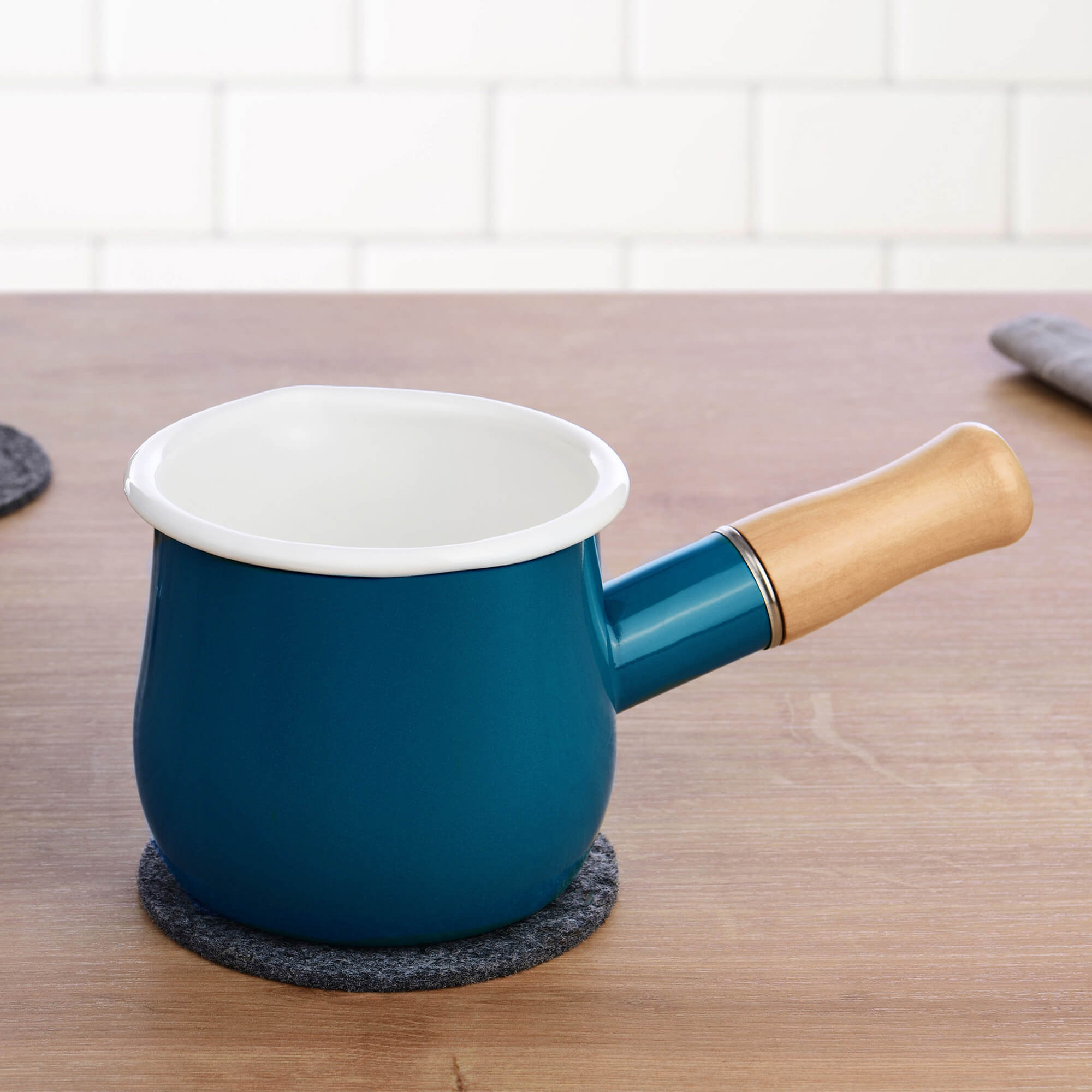 GR&Auml;WE Milchtopf emailliert wei&szlig; - Bild 1