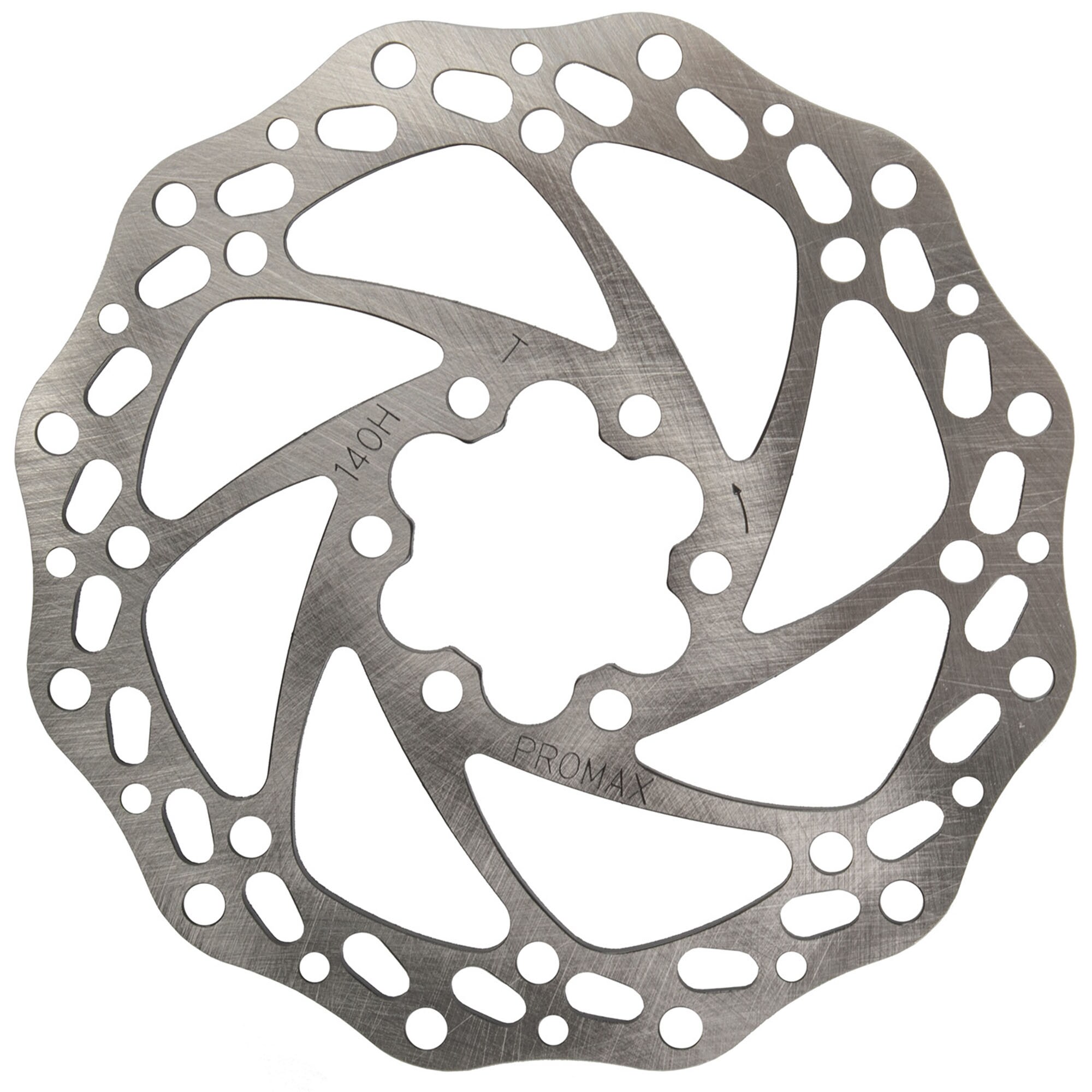 Promax ME Bremsscheibe Fahrrad Scheibenbremse 6 Loch inkl. Schrauben 180 mm 