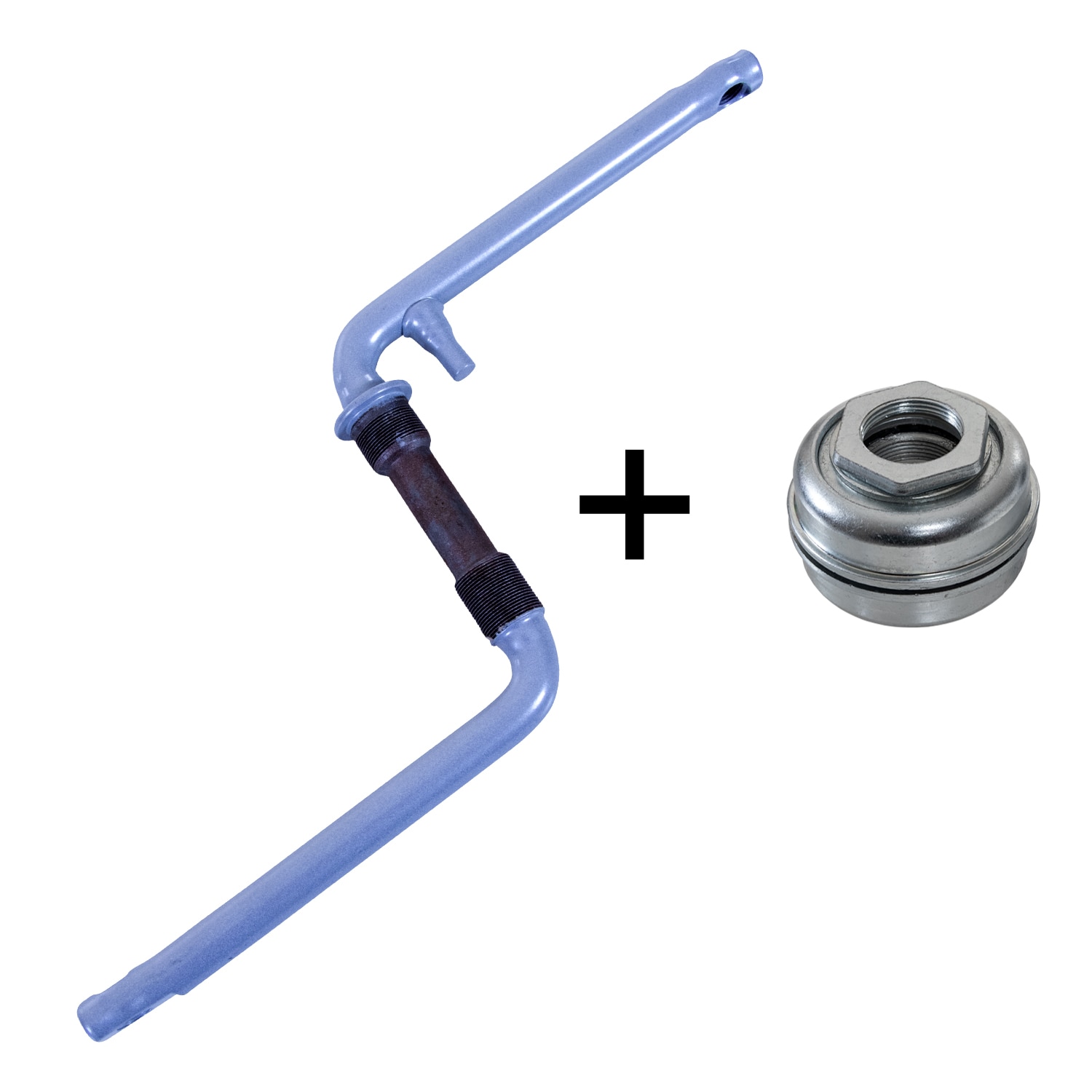 deTox BMX Kurbel Fahrrad Kurbelgarnitur Fahrradkurbel Fauber silber mit US-BB Lager 